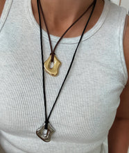 Load image into Gallery viewer, Amaya Wrap Necklace - Silver/Black