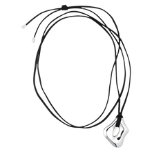 Load image into Gallery viewer, Amaya Wrap Necklace - Silver/Black