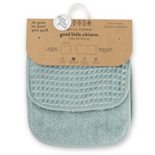 Load image into Gallery viewer, Reversible Bib + Burp Set - Fog