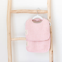 Load image into Gallery viewer, Reversible Bib + Burp Set - Blush