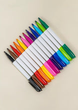 Load image into Gallery viewer, Playdate Pack: 4 Reusable Coloring Mats with 12 Markers