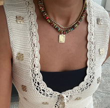Load image into Gallery viewer, Watercolor Initial Card Necklace
