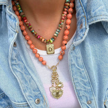 Load image into Gallery viewer, Watercolor Initial Card Necklace

