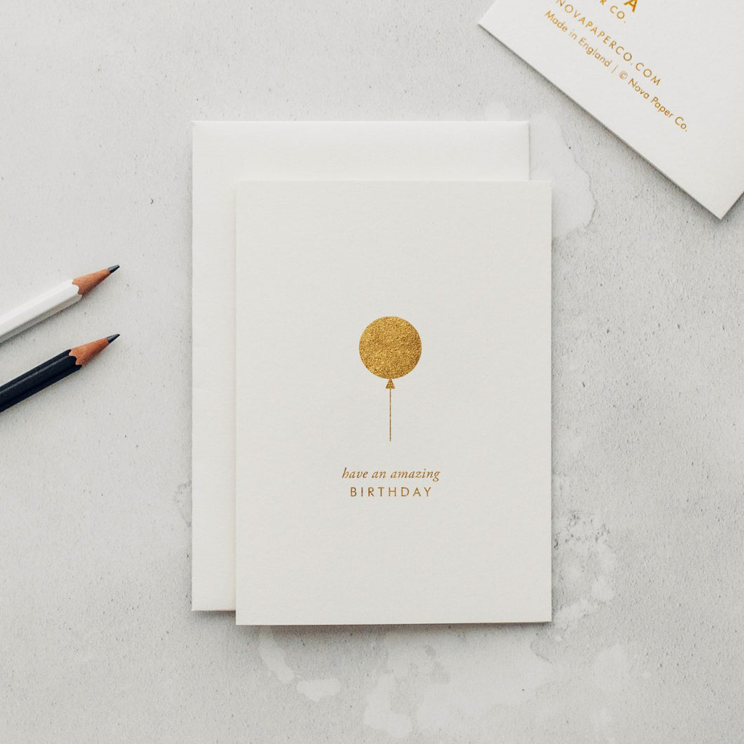 Birthday Balloon - Greeting Card