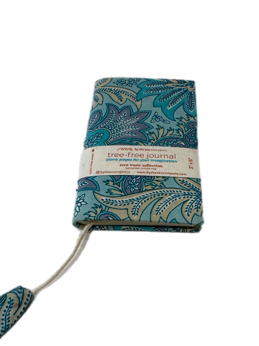 Turquoise Paisley Tree-free Journal - Small