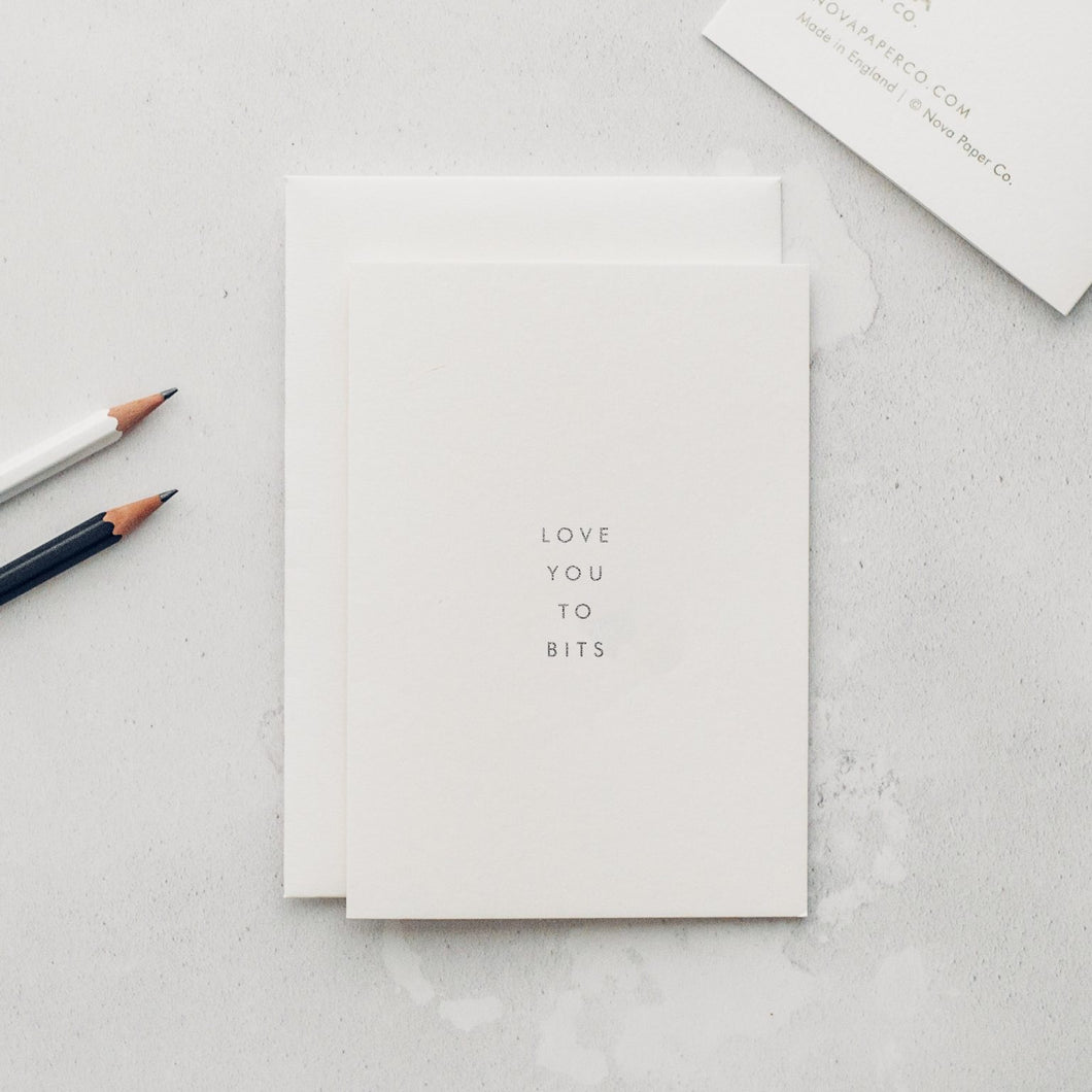 Love You To Bits - Greeting Card