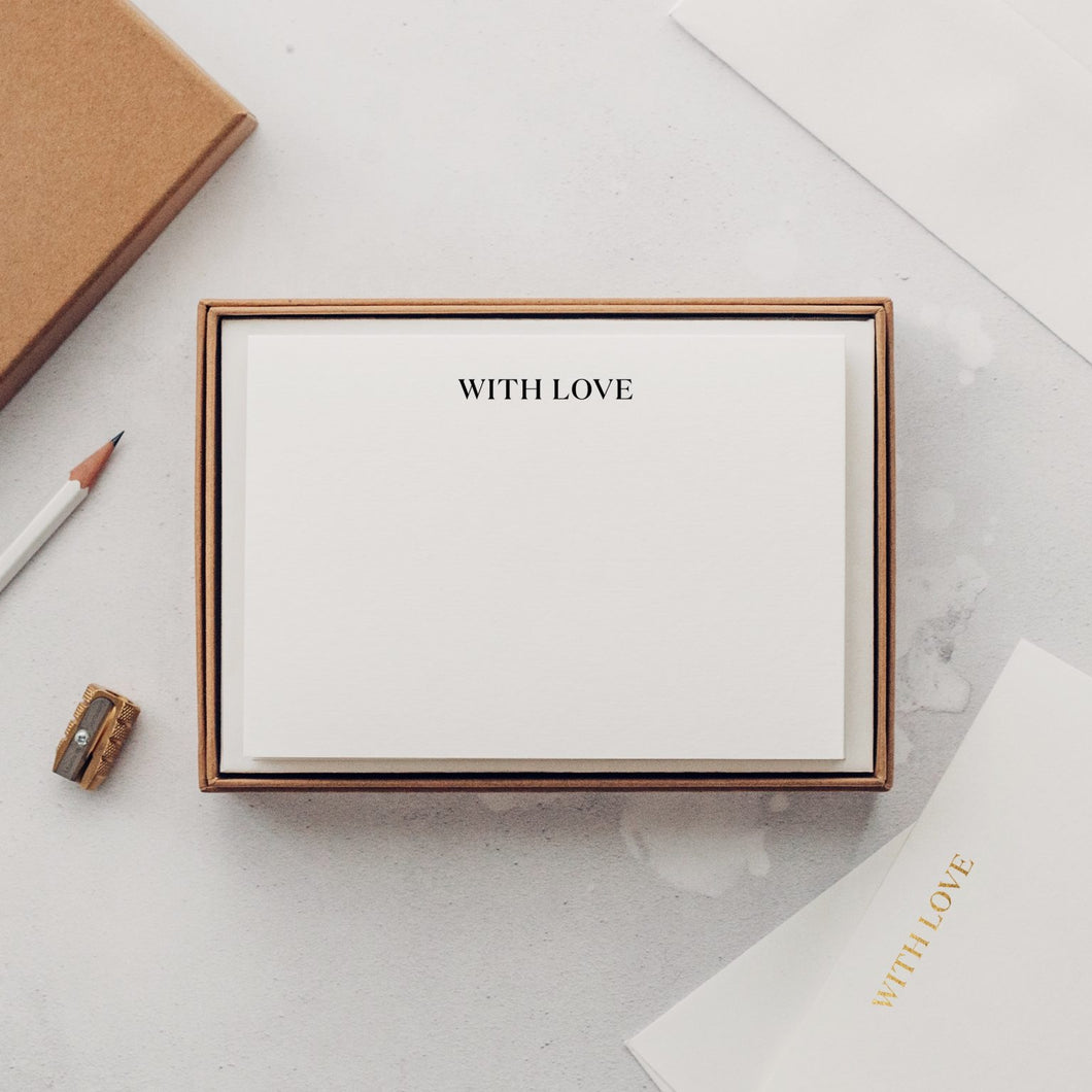 With Love - Notecards (set of 10 cards)