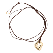 Load image into Gallery viewer, Amaya Wrap Necklace - Gold/Brown
