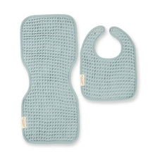 Load image into Gallery viewer, Reversible Bib + Burp Set - Fog
