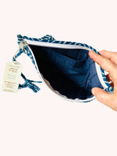 Load image into Gallery viewer, Paisley Dark Blue Beauty Pouch
