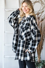 Load image into Gallery viewer, Fringe Black Plaid Shirt
