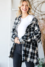 Load image into Gallery viewer, Fringe Black Plaid Shirt
