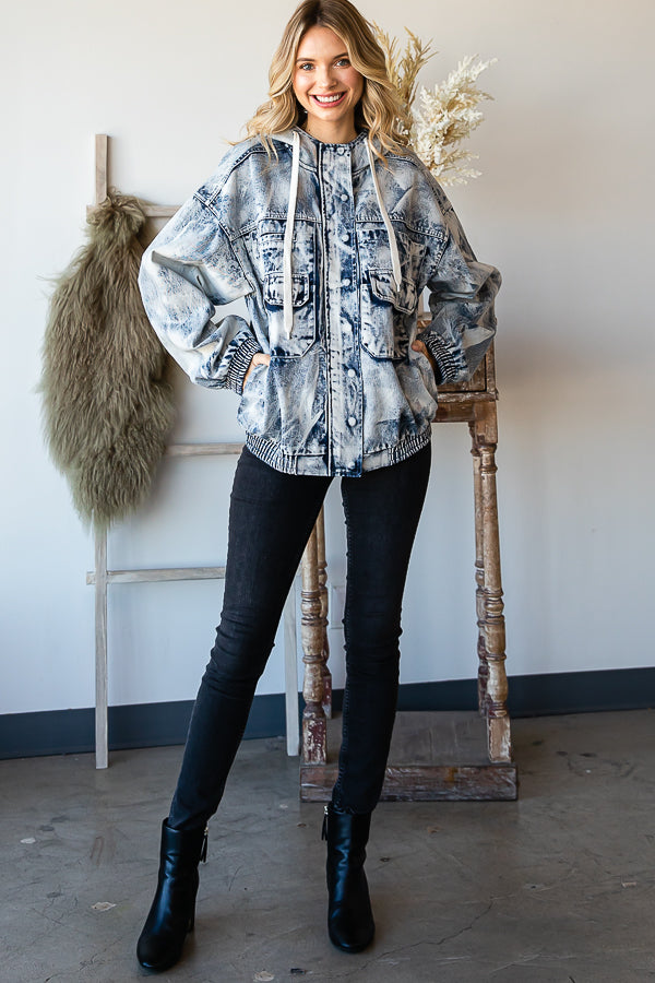 Acid Washed Denim Jacket