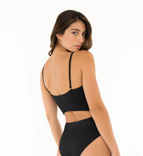 Load image into Gallery viewer, Black&amp;White Wrap Swimsuit
