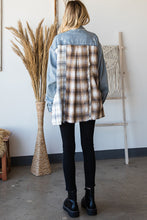 Load image into Gallery viewer, Plaid Denim Jacket
